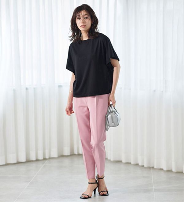 Pierrot（ピエロ）の「多機能ストレッチツイルテーパードパンツ（フルレングスパンツ）」｜詳細画像