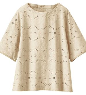 BELLUNA（ベルーナ）の「エンブロイダリーレースブラウス（ブラウス）」｜ベージュ