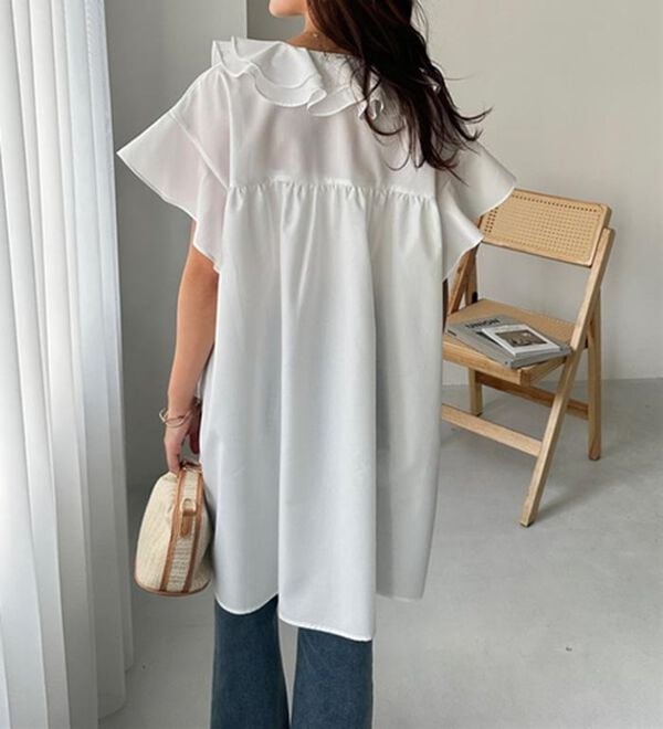 GeeRA（ジーラ）の「ビッグフリルカラーワンピース（その他ワンピース）」｜詳細画像