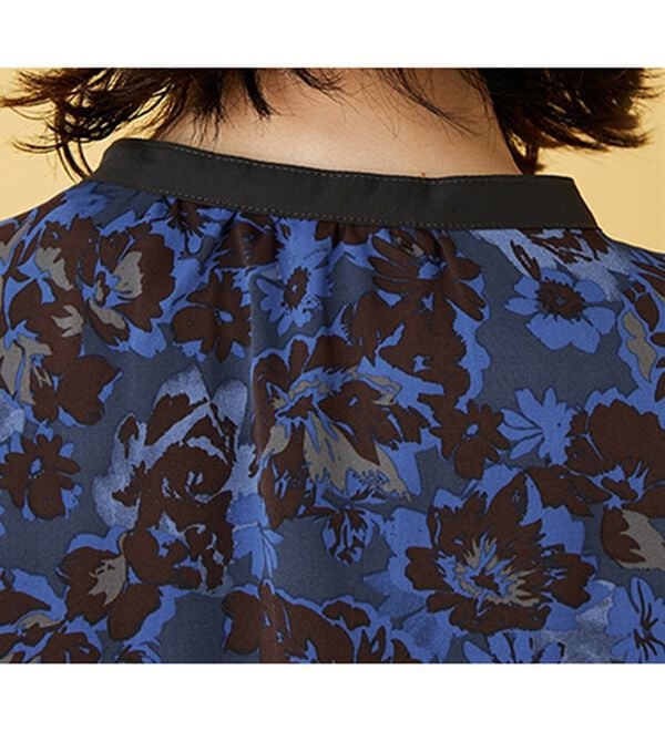 BELLUNA（ベルーナ）の「ビンテージ柄ピンタック使いワンピース（その他ワンピース）」｜詳細画像