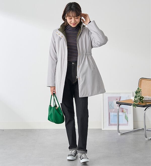 BELLUNA（ベルーナ）の「Ａｉｒｙ　＆Ｗａｒｍ　あったか軽量デザインコート（ロングコート）」｜詳細画像