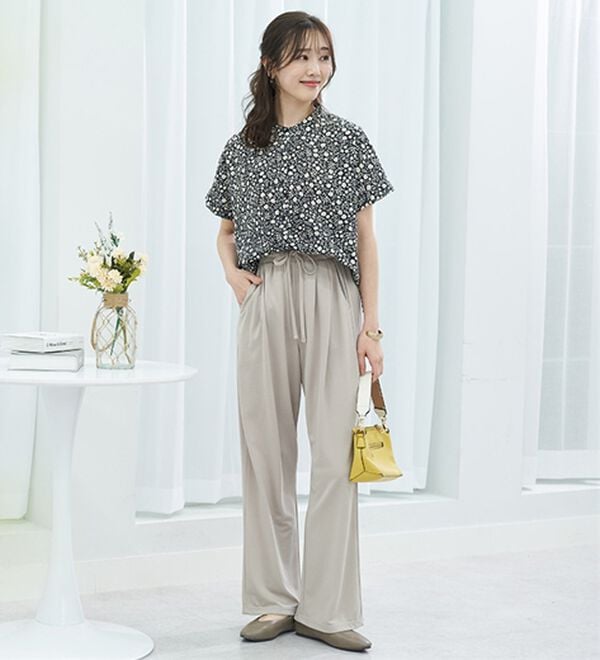 BELLUNA（ベルーナ）の「＜ジェラートポンチ＞イージーパンツ（フルレングスパンツ）」｜詳細画像