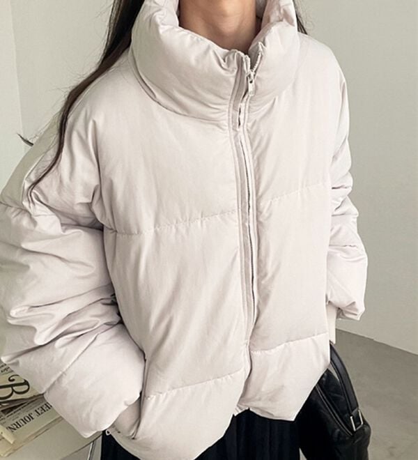 GeeRA（ジーラ）の「スタンドカラーフェイクダウンジャケット（ダウンコート・ジャケット・ベスト）」｜詳細画像