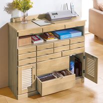 「引き出しいっぱいキャビネット（リビング収納）」