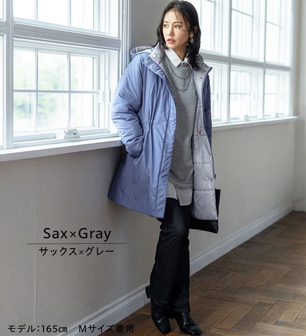 BELLUNA（ベルーナ）の「Ａｉｒｙ　＆Ｗａｒｍ　あったか軽量デザインコート（ロングコート）」｜詳細画像