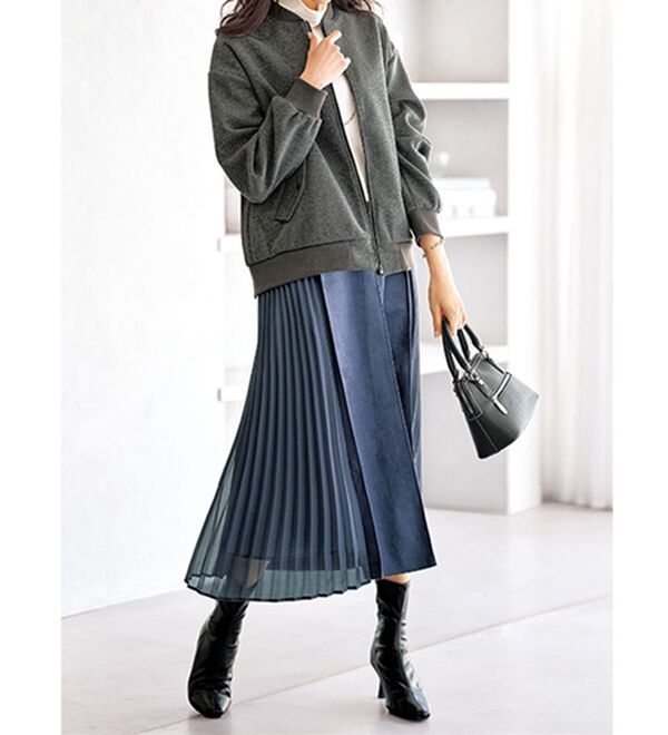 BELLUNA（ベルーナ）の「うっとりなめらか素材ハイネックプルオーバー（カットソー）」｜詳細画像