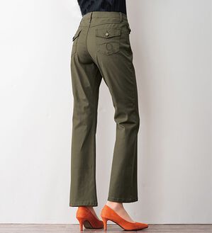 ルフラン（ルフラン）の「ジーンズコレクション（フルレングスパンツ）」｜カーキ