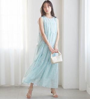 RANAN（ラナン）の「ティアードデザインワンピ（その他ワンピース）」｜グリーン系