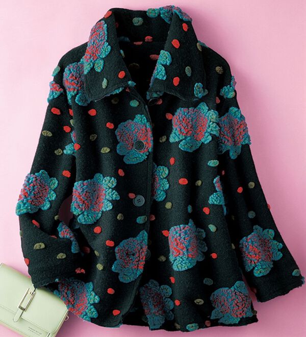 ルフラン（ルフラン）の「モチーフ自慢のあったかコート（ショートコート）」｜詳細画像