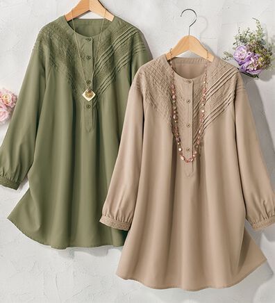 ルフラン（ルフラン）の「【２色組】Ｖ字タック切替ブラウス（ブラウス）」