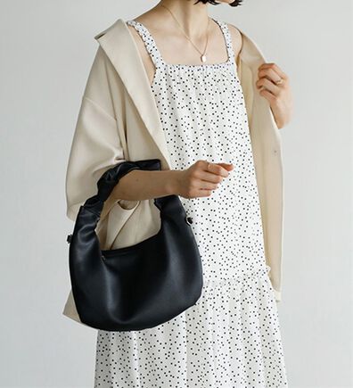 GeeRA（ジーラ）の「ドット柄ティアードマキシワンピース（その他ワンピース）」