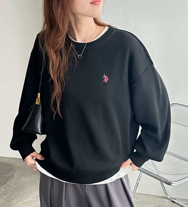 GeeRA（ジーラ）の「【U.S. POLO ASSN.】スウェットライクニット（ニット・セーター）」｜詳細画像