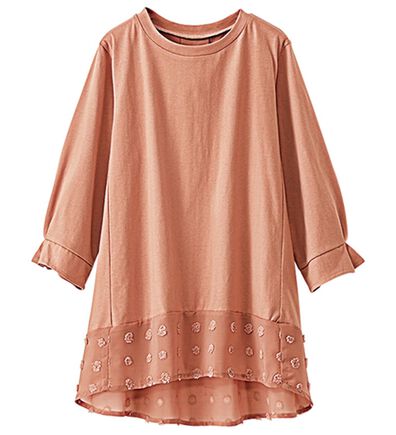 BELLUNA（ベルーナ）の「裾シアードット切替プルオーバー（カットソー）」