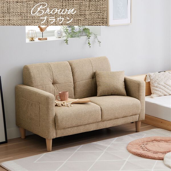 iellio（イエリオ）の「２人掛コンパクトソファ　ＭＩＮＩ３（ソファ）」｜詳細画像