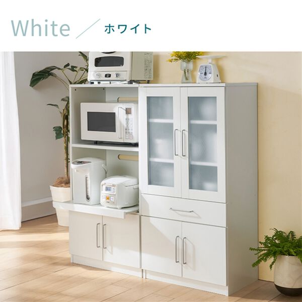 コンパクトキッチン収納シリーズ＜キッチンボード・食器棚・家電収納