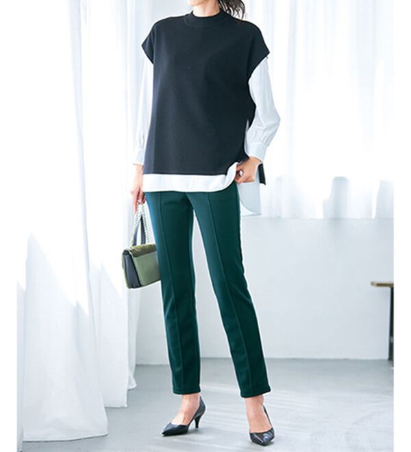 VINNO（ヴィノ）の「＜日本製＞カイロポケット付・蓄熱ストレッチパンツ（フルレングスパンツ）」｜詳細画像