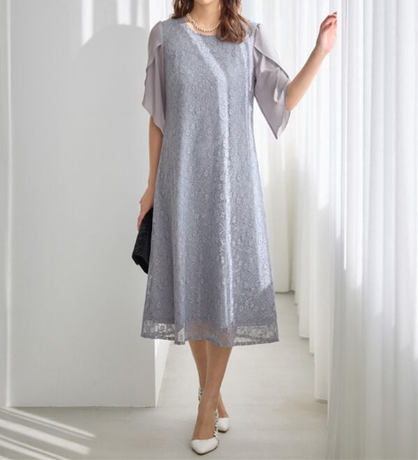 René ワンピース　チューリップ♡ チューリッププリントワンピース
