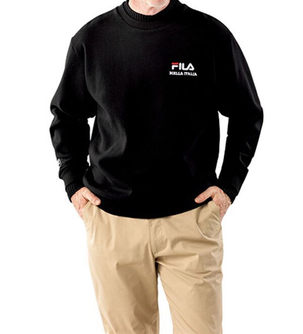 「＜フィラ＞技ありニット使いトレーナー（メンズトレーナー）」｜詳細画像