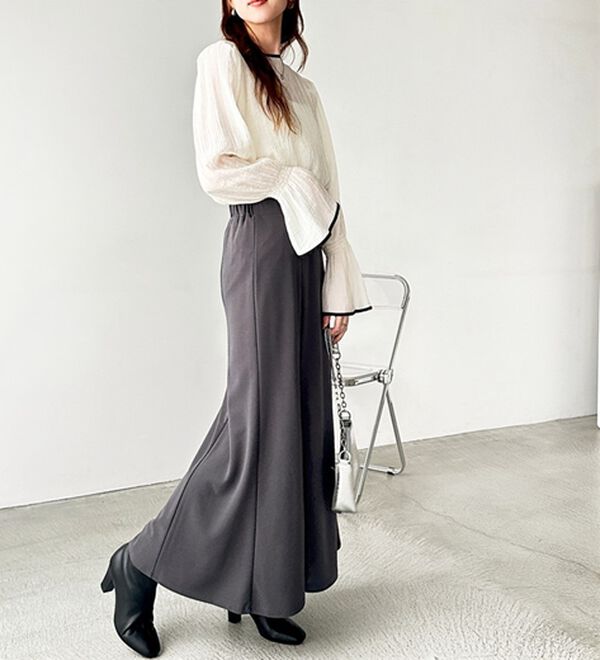 GeeRA（ジーラ）の「スリットマーメイドフレアスカート（ロングスカート）」｜詳細画像