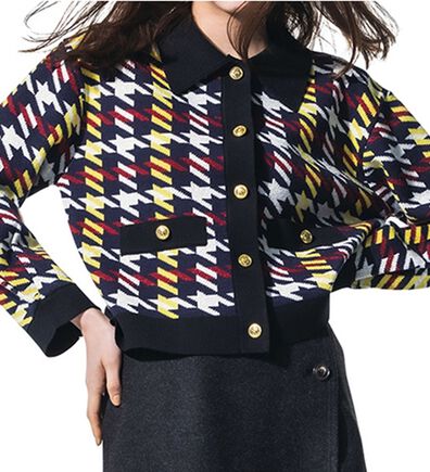 RANAN（ラナン）の「ポロ衿ニットカーディガン（ニットカーディガン）」