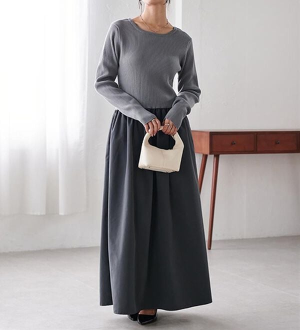 RANAN（ラナン）の「ニットドッキングワンピース（ドッキングワンピース）」｜詳細画像