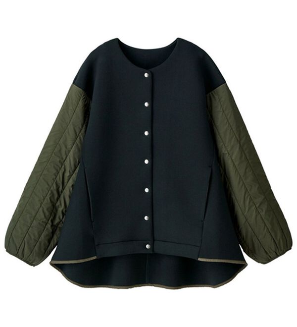 RANAN（ラナン）の「薄中わた異素材ブルゾン（ブルゾン）」｜詳細画像