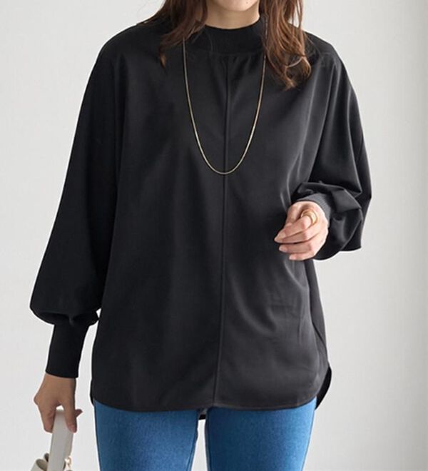 Tシャツ感覚なのにきちんとブラウス見え！カットジョーゼットプル