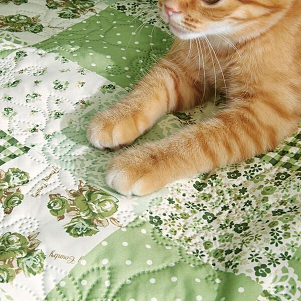 「華やかなパッチワーク調マルチカバー（ソファーカバー）」｜詳細画像