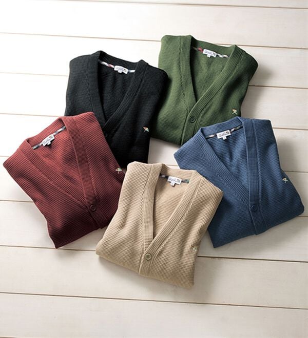 「＜アーノルド　パーマー＞新定番さっと羽織れるワッフルカーディガン（メンズカーディガン）」｜詳細画像