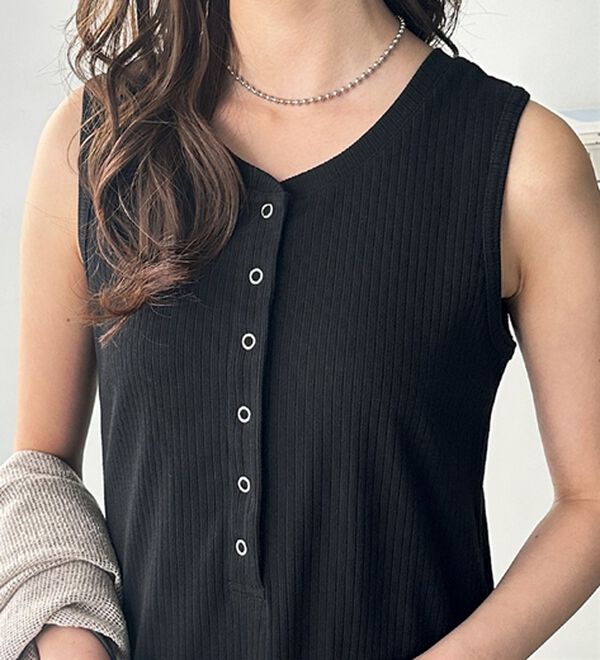 GeeRA（ジーラ）の「全骨格対応！前後２ＷＡＹ細見えタンクワンピース（カットソーワンピース）」｜詳細画像