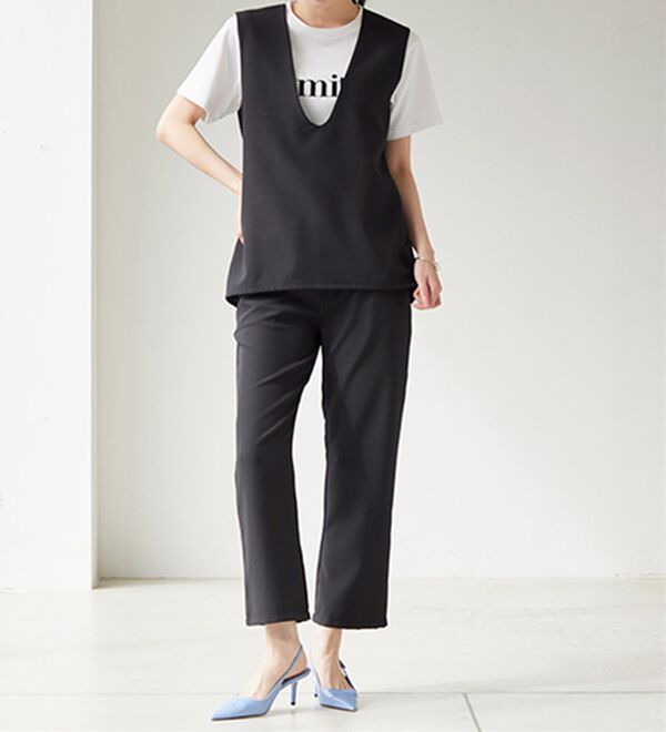 RANAN（ラナン）の「フロッキープリントロゴＴ（Tシャツ）」｜詳細画像