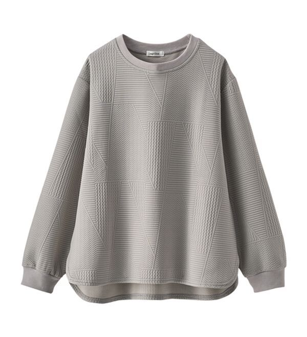 BELLUNA（ベルーナ）の「ふくれジャカードキルトプルオーバー（カットソー）」｜詳細画像