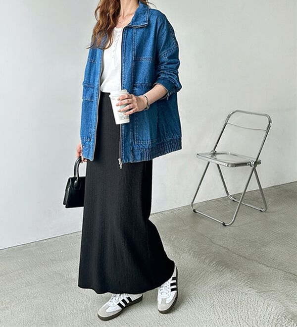 GeeRA（ジーラ）の「セルフカット美脚魅せタイトスカート（ロングスカート）」｜詳細画像