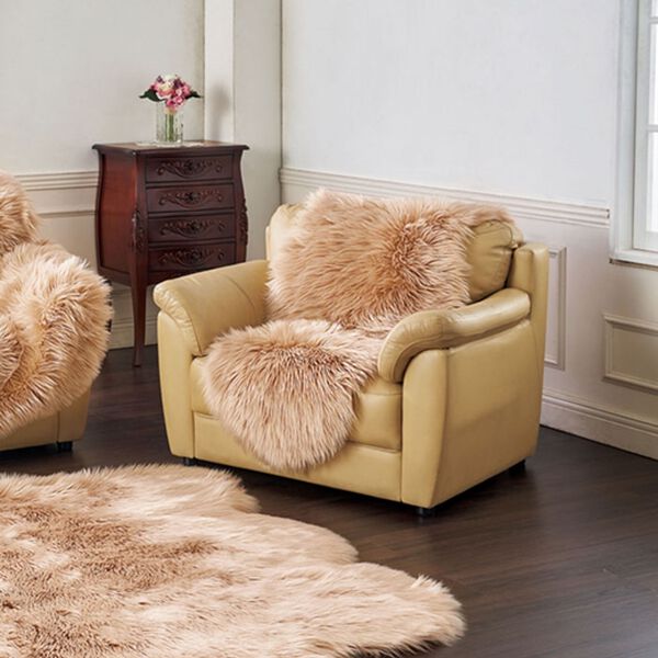 iellio（イエリオ）の「ふかふかムートン調フリース＜韓国風インテリア・チェアカバー・ソファーカバー・ラグ・チェアパッド＞（ソファーカバー）」｜詳細画像