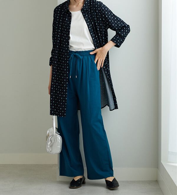 BELLUNA（ベルーナ）の「レーヨン素材ピンタック使いワンピース（その他ワンピース）」｜詳細画像