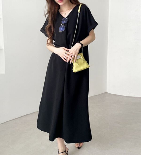 GeeRA（ジーラ）の「ひんやり快適！ジャカードスキッパーワンピ（カットソーワンピース）」｜詳細画像