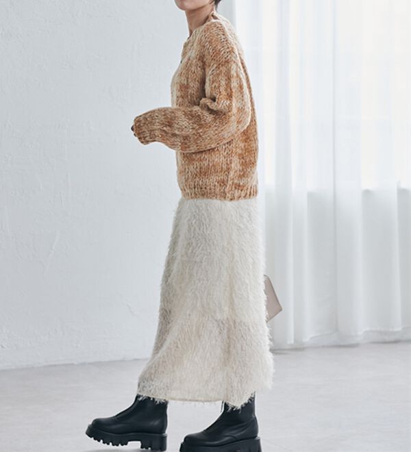 RANAN（ラナン）の「ミックスカラーシャギーニット（ニット・セーター）」｜詳細画像