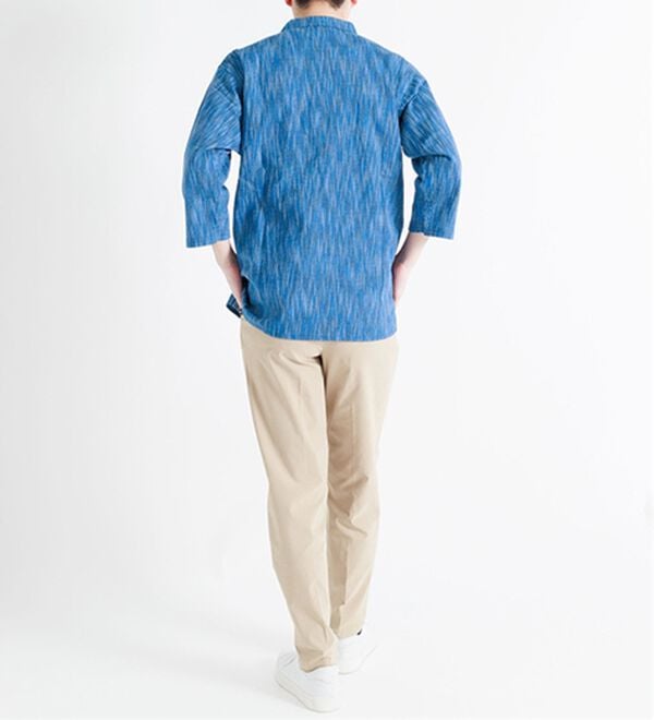 「ざっくり木綿のゆったりリラックスシャツ（メンズシャツ）」｜詳細画像