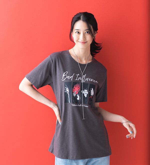 「＜Ｄｉｓｎｅｙ＞キャラクタープリントヴィンテージ風Ｔシャツ（チュニック）」｜詳細画像