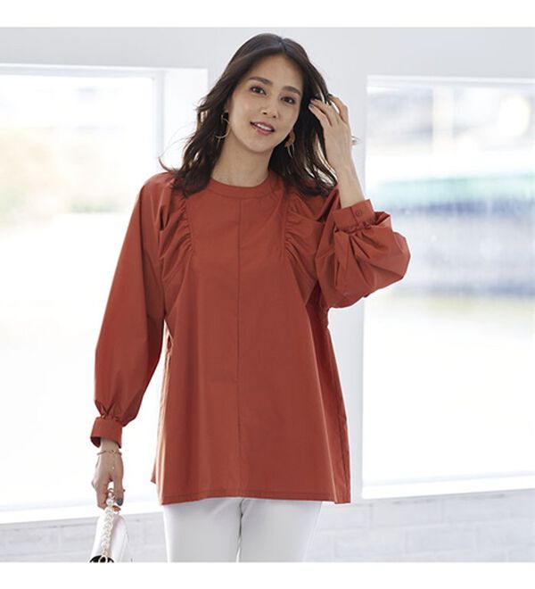 BELLUNA（ベルーナ）の「錯覚華奢見せ！ふわりブラウス（ブラウス）」｜詳細画像