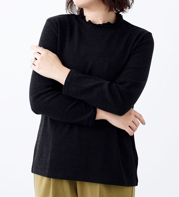 BELLUNA（ベルーナ）の「ブークレ素材チュニックアンサンブル（アンサンブル）」｜詳細画像