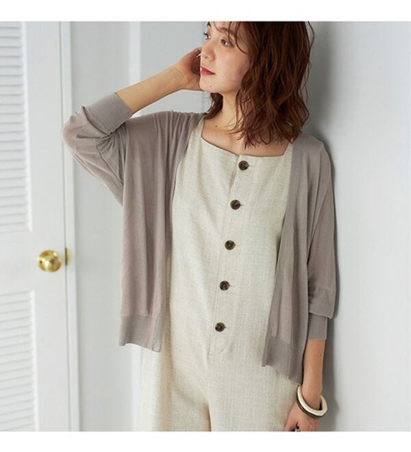 GeeRA（ジーラ）の「【冷房対策に】ひんやりUV対策！ドルマンカーディガン（ニットカーディガン）」｜詳細画像