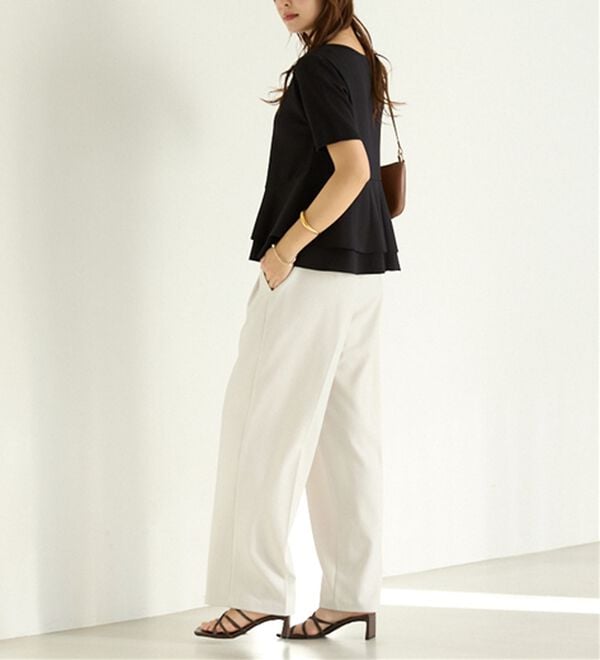 alotta（アロッタ）の「スクエアネックティアードトップス（カットソー）」｜詳細画像