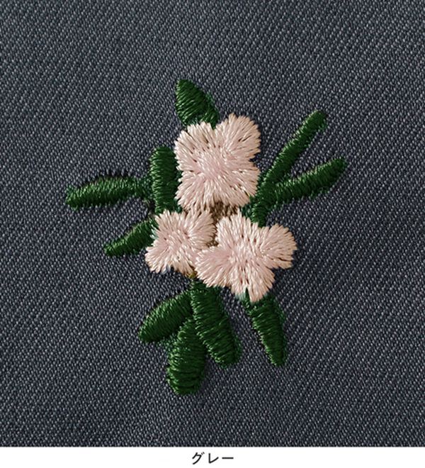 Viola e Viola（ヴィオラ エ ヴィオラ）の「花柄刺繍ＥＡＳＹストレートパンツ（フルレングスパンツ）」｜詳細画像