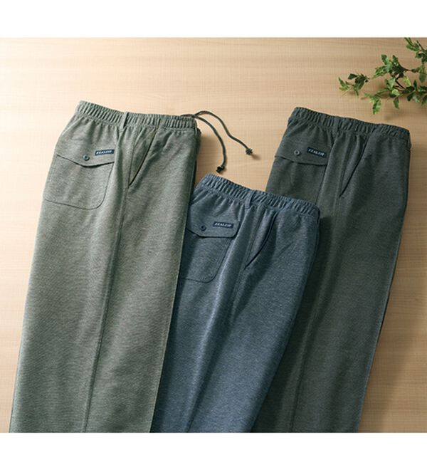 「紳士の為の爽やか鹿の子リラックスパンツ（メンズルームウェア）」｜3本組