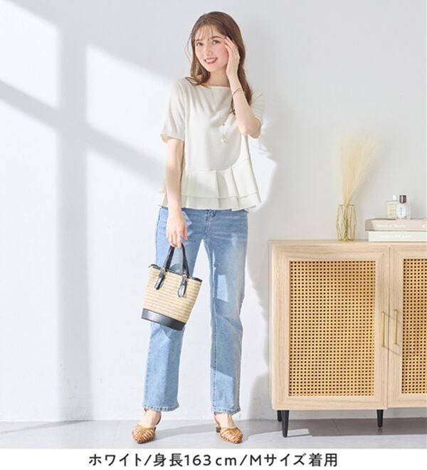 alotta（アロッタ）の「スクエアネックティアードトップス（カットソー）」｜詳細画像