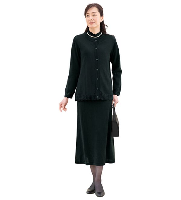ルフラン（ルフラン）の「礼装用　濃黒ニットアンサンブル（アンサンブル）」｜詳細画像