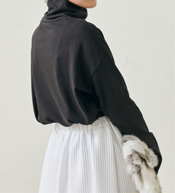 RANAN（ラナン）の「＜ＢＣ＞綿１００％&times;吸湿発熱！あったかタートルネック（カットソー）」｜詳細画像