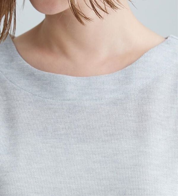 BELLUNA（ベルーナ）の「ラメ調素材シャツフェイクチュニック（チュニック）」｜詳細画像