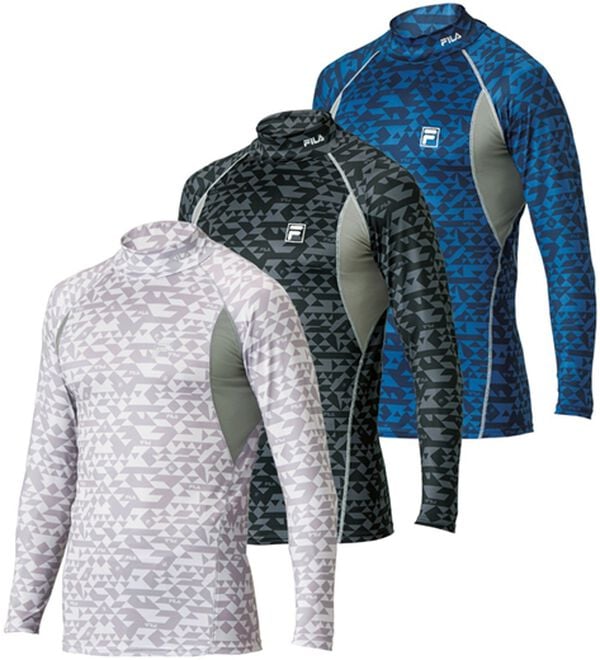 「【３色組】＜フィラ＞アクティブデザインコンプレッションインナー（メンズ肌着・インナーウェア）」｜柄デザイン3色組